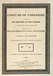 Portada de El Traje de Yorkshire, Parte IV por George Walker, 1813